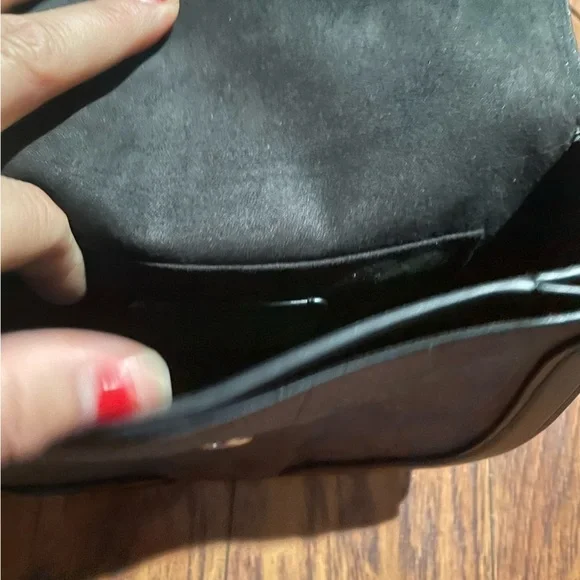 Coach Georgie Saddle bag—a small purse. Black and brown, classic C coach… - Picture 7 of 13